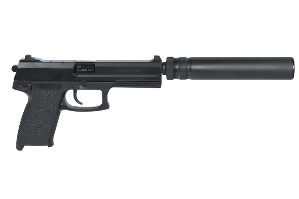 Heckler & Koch MK23 SOCOM Suppressed Mark 23 Pistol Bundle, B&T MK23 Black .45 ACP Suppressor - M16x1RH Direct Thread, HK Mark 23 SOCOM .45 ACP Pistol 5.87" Threaded Barrel - 12 Rd, 81000078, 642230261587, SD-988178-US, 840225717112