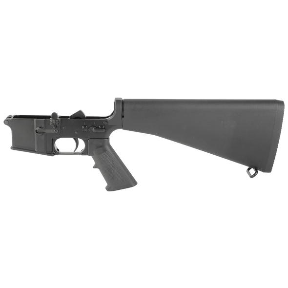 KAK Industry KF-15 Complete Lower Receiver - A2 Stock - Black, 801-0604-005, 811163036818