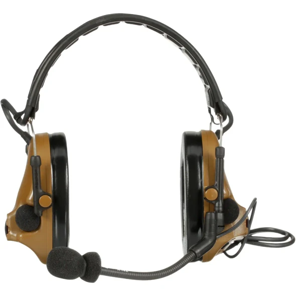 3M™ PELTOR™ ComTac V Headset MT20H682FB-47 CY, Foldable, Single Lead, Standard Dynamic Mic, NATO Wiring, Coyote, MT20H682FB-47 CY, 50076308945966, 76308945961