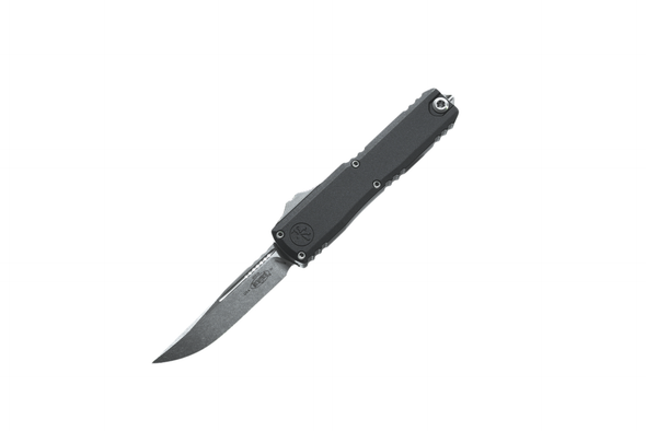 Microtech UTX-70 Gen IV S/E - Black Handle - Stonewash Blade, 11484-10, 810222584246