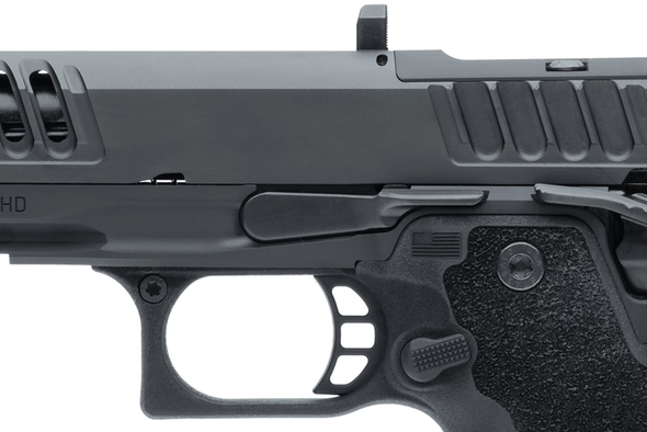 Staccato HD P4X 9mm DLC 4" Comp Pistol X-Serrrations - Premium Package - Trijicon Front Night Sight, 20-2700-000106-01, 850087808026