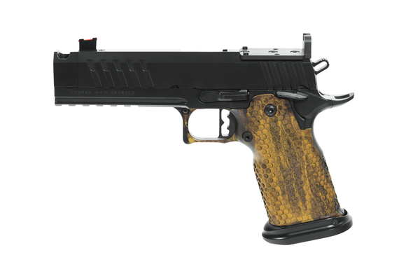 MPA DS9 TC Hybrid 9mm Pistol 4.6" Barrel - Single Port Compensator - Black & Gold Grip