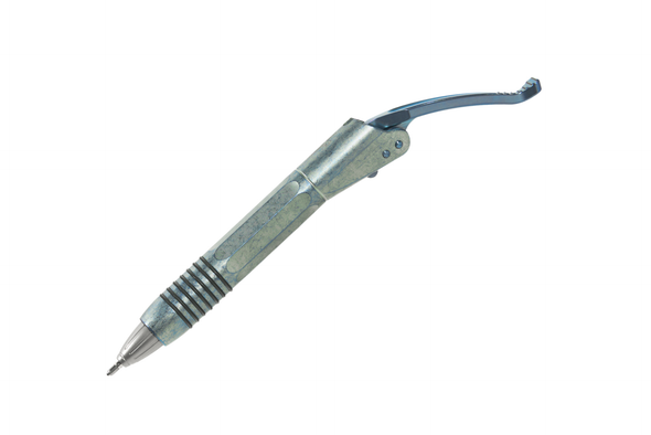 Microtech Siphon II - Ice Blue Slab Side Titanium - Double Vapor Blast Finish, 401-IBTIBLVB-MCK, 810222586202