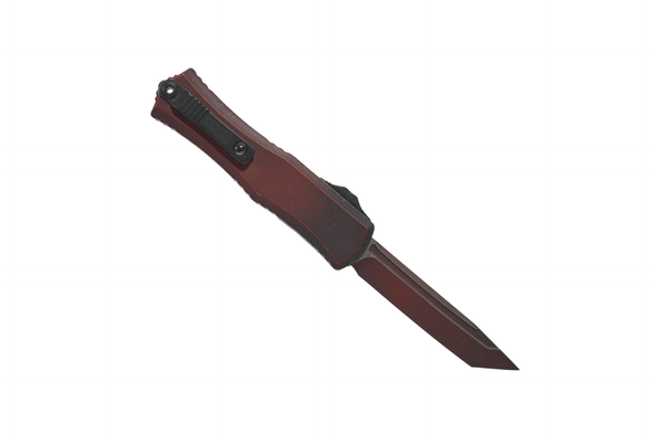 Microtech Hera II Mini T/E - Weather Crimson Handle & Blade, 1704M-1WCM, 810222586011