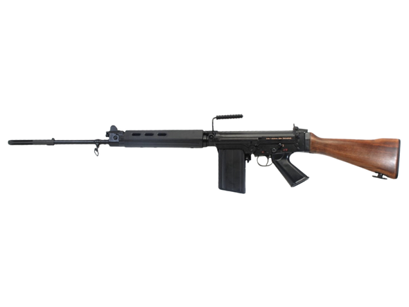 DSA SA58 FAL The Cuban 7.62x51mm Rifle 18" Barrel w/ Long Slotted Flash Hider - Walnut Stock, SA5821S-CUBAN-A