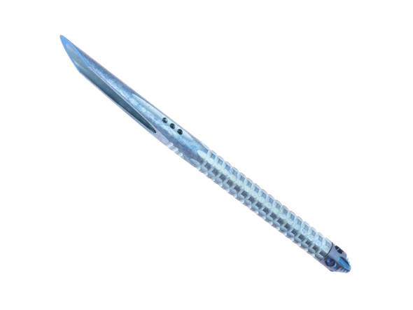 Microtech TAC-P Mini Self Defense Tool - Ice Blue Titanium Anodized Finish, 112M-MS3, 810222586882