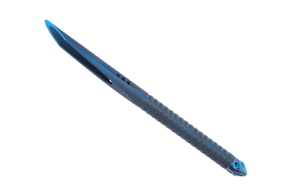 Microtech TAC-P Mini Self Defense Tool - Antique Blue Titanium Anodized Finish, 112M-MS1, 810222586677