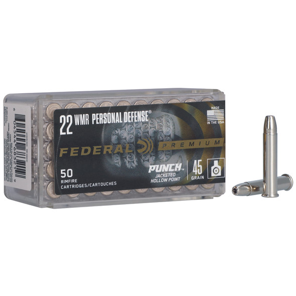 Federal Premium Punch 22wmr 45gr JHP - 50rd Box