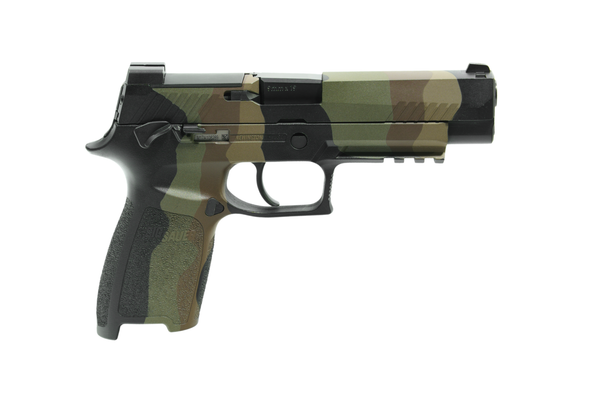 Sig Sauer P320-M17 MHS 9mm Optic Ready Pistol 4.7" Barrel - TRIARC Custom M81 Camo, TRIARC-320F-9-M17-MS-M81