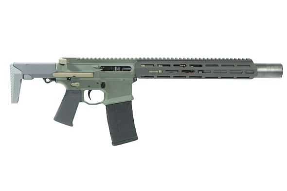 Q Honey Badger SD .300 Blackout SBR 7" Barrel - Limited Jungle Green Finish, HB300B7INHBSILGRNG