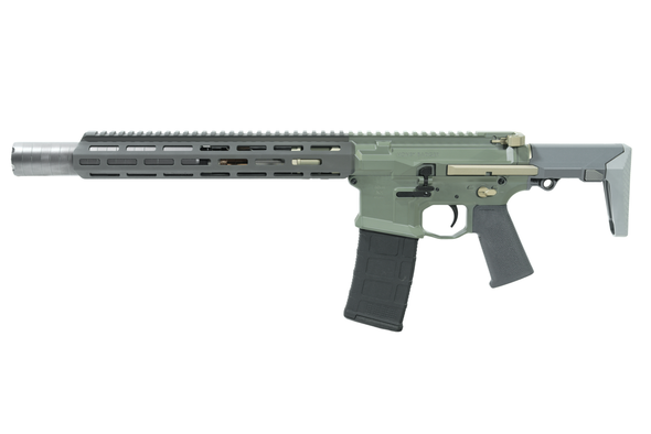 Q Honey Badger SD .300 Blackout SBR 7" Barrel - Limited Jungle Green Finish, HB300B7INHBSILGRNG