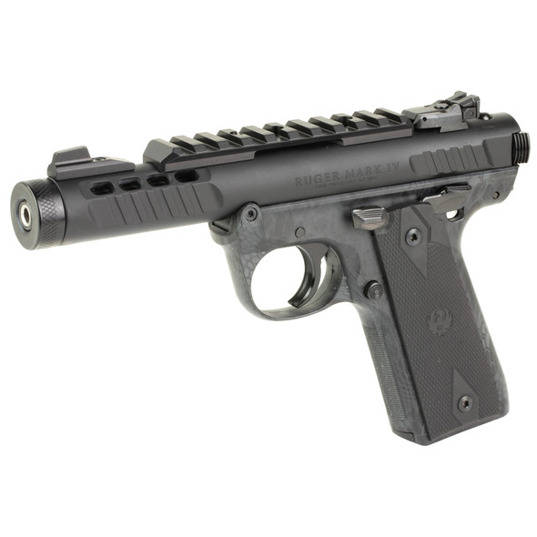 Ruger Mark IV™ 22/45™ Lite .22 LR Pistol 4.4" Threaded Barrel - Kryptek Typhon Camo, 43958, 736676439584