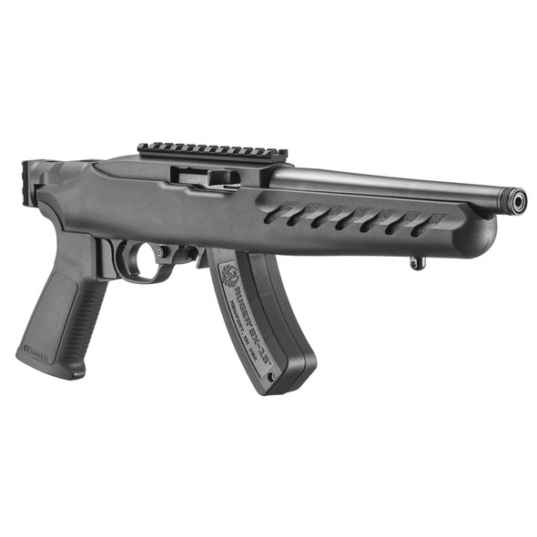 Ruger 22 Charger .22 LR Pistol 8" Threaded Barrel - 15 Rd -  Rear 1913 Vertical Rail Mount, 33100, 736676331000