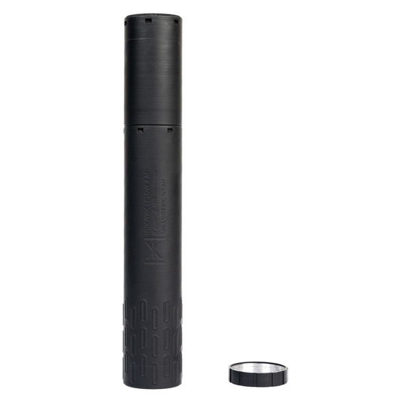 HUXWRX FLOW 9 M - 9mm Titanium Suppressor - Black, 3870, 810176430699