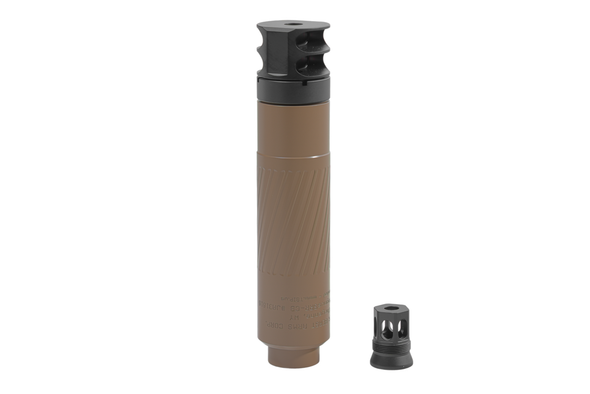 Thunder Beast Magnus S .30 Cal Suppressor - Reduced Recoil - CB Mount - Federal SURG Brown, TB-MAGNUS-S-RR-CB-30-SB, MAGNUS-S-RR-CB-30-SB