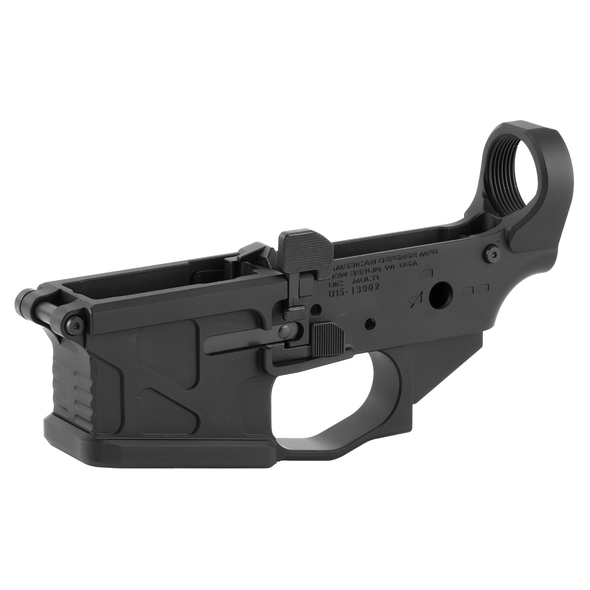 American Defense UIC Stripped Billet Ambidextrous Lower Receiver - Black, AD-UICLS-BLK, 818503016479