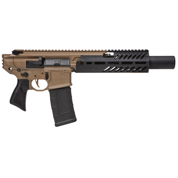 Sig Sauer - MCX Canebrake Rattler Pistol, 300Blackout, 5.5", Black & Coyote, No Brace, 30rds (PMCX-300B-5B-TAP-CANE)