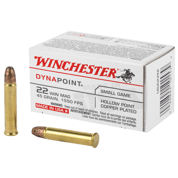 Winchester 22wmr 45gr DYNAPOINT - 50rd Box Winchester 22wmr 45gr DYNAPOINT - 50rd Box
