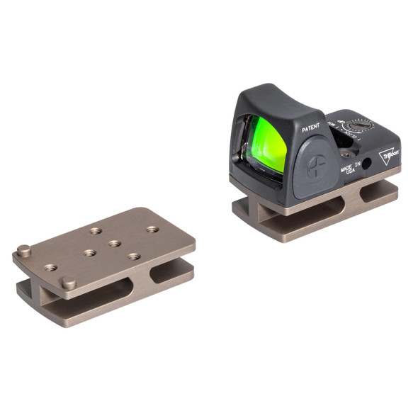 Badger Ordnance Condition One Micro Sight Mount For C1 J-Arm Only Fits Trijicon RMR Tan

