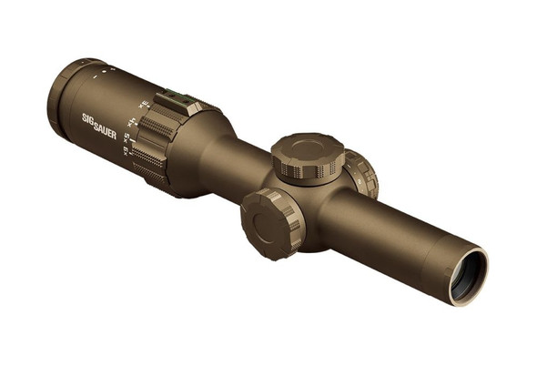 Sig Sauer TANGO6T - 1-6X24mm FFP Illuminated Riflescope - DWLR6 Reticle - FDE, SOT61239, 798681613786