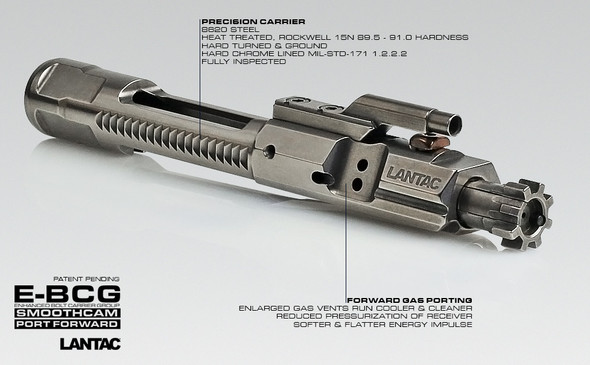 Lantac E-BCG - AR15/M16 Enhanced Bolt Carrier Group 223/5.56mm

