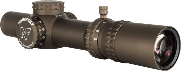 Nightforce ATACR - 1-8X24mm F1 Capped Illuminated Riflescope - FC-DMX™ Reticle - DE, C672, 847362023892