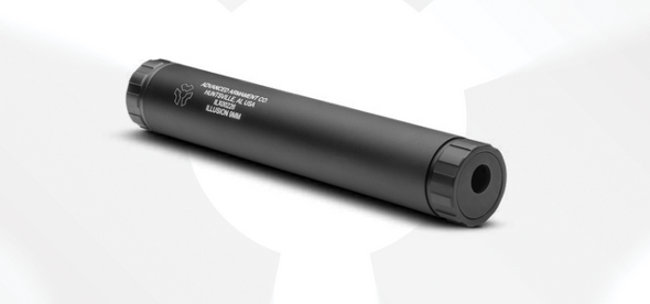 AAC Illusion 9 User-Serviceable 9mm Suppressor - Black, 64114
