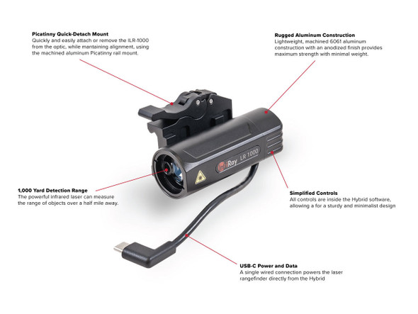 InfiRay ILR-1000 Laser Rangefinder Module for HYBRID, AC82, 850048751125