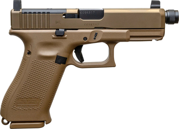 Glock G47X MOS Custom FDE by Shark Coast Tactical Threaded Barrel