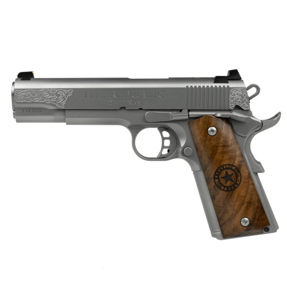 TISAS 1911 The Republic of Texas .45 ACP 5in 8rd Stainless Semi-Automatic Pistol (10100514) (10100514)