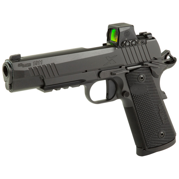 Sig Sauer 1911 X Series  .45 ACP Pistol 5" Barrel - DLC Finish Black - ROMEO-X Red Dot Sight, 1911XR-45-BXR3-RXX, 798681695645