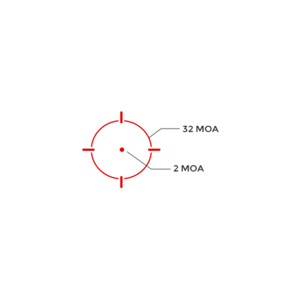 Holosun HS507C - 2 MOA/32MOA - Red Reticle Shake awake - Burnt Bronze