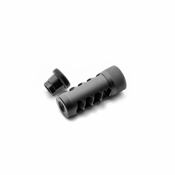 Area 419 The Hellfire Match Self-Timing Muzzle Brake - 6.5mm - 5/8x24 - Black