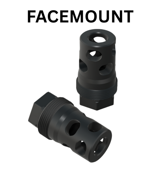 Comstock Armory MBC 1/2x28 Compact Facemount 9mm Bore Muzzle Brake - Plan-B Compatible, MBC-12-9-FM, 850069580193