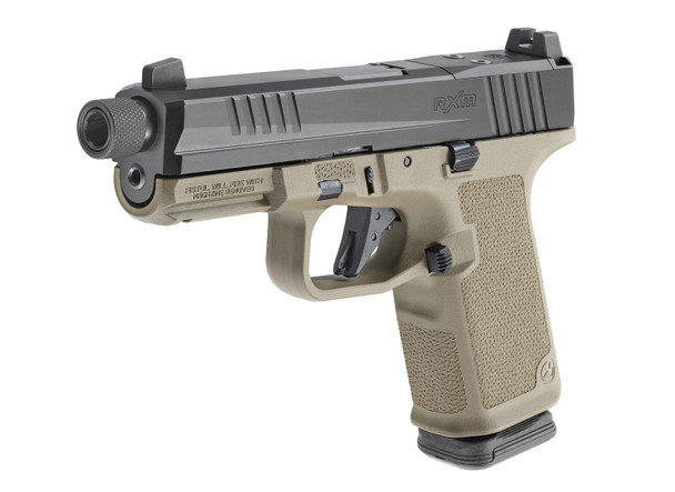 Ruger RXM Optic Ready 9mm Compact Pistol 4.5" Threaded Barrel - Magpul Frame - FDE, 19435, 736676194353