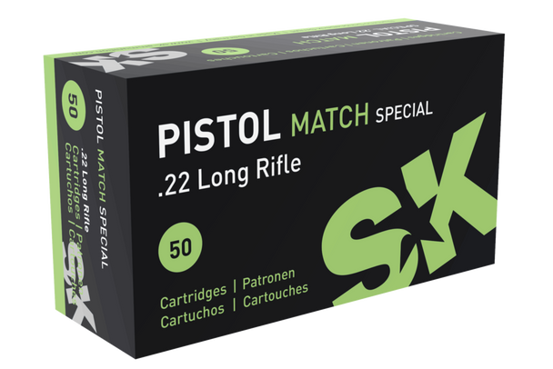 SK Pistol Match Special .22 LR 40gr Ammunition - 50 Rd Box, RK420144, 420144, 4023045421445