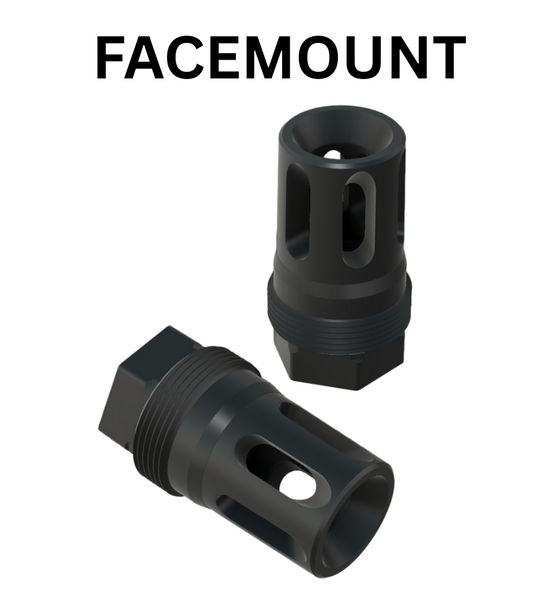 Comstock Armory FHC M14X1 LH Compact Facemount Flash Hider - Plan-B Compatible, FHC-M14L-FM, 850069580339