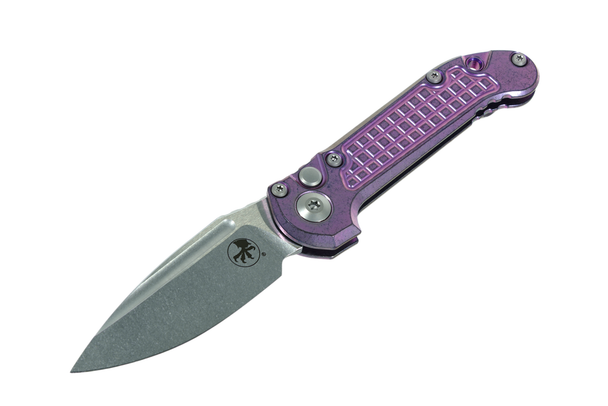 Microtech LUDT Gen III S/E - Purple Haze Titanium Frag Pattern Finish - Marfione Select, 1135-10FRMS5, 841768195924