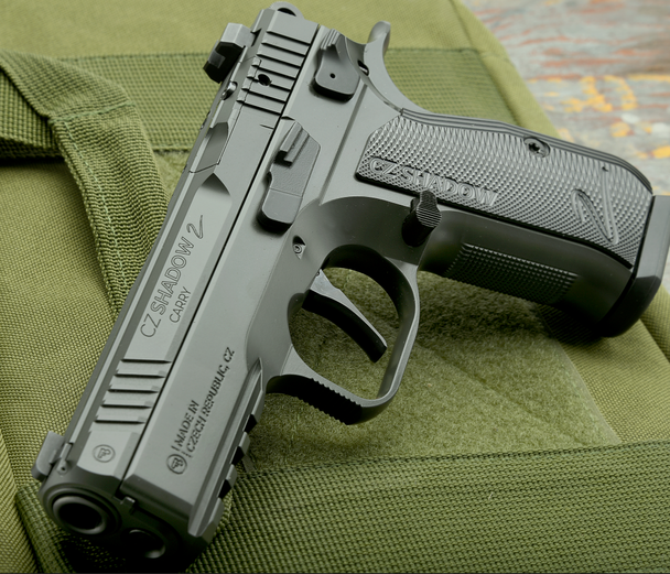 CZ Custom Shop Shadow 2 Carry Compact 9mm Pistol - Night Fision Tritium Sights - OD Green