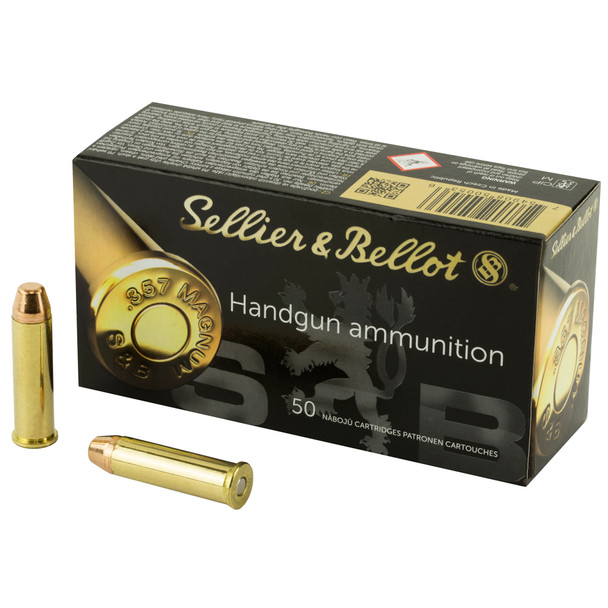 Sellier & Bellot Full Metal Jacket 9mm 158gr - 50 Rd Box, SB357A, 754908500536