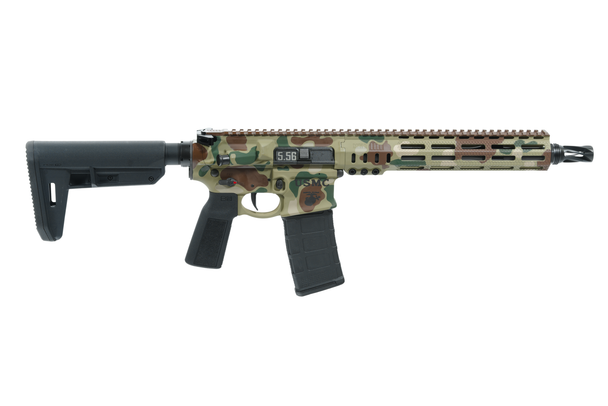 SOLGW MK1 CAR 5.56 NATO SBR 11.5" Chrome Lined Barrel - Limited Edition Jungle Frogskin, MK1-CAR-556-115CL-SBR-CK-JFRG