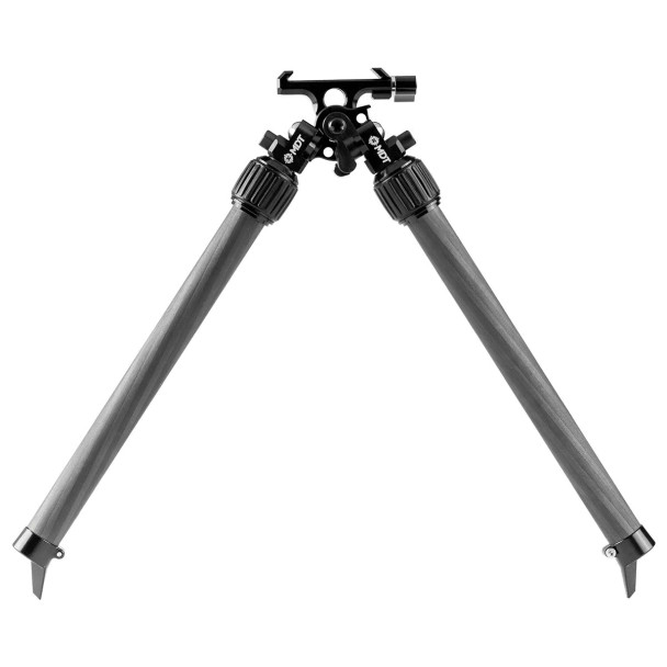 MDT Hybrid Carbon Fiber Mountain Bipod - Picatinny Mount - 2.7"-15.8" Adjustable Height, 114703-BLK, 990482725334
