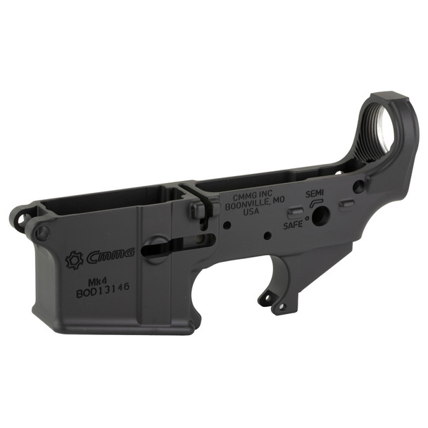 CMMG MK4 Stripped Lower Receiver - Black, 55CA102-AB, 810097506466