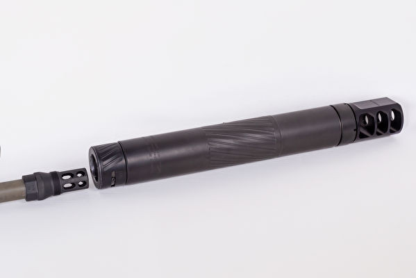 Thunder Beast Ultra 50 RR Brake 50 BMG Titanium Suppressor - BSR Mount, TBAC-ULTRA50-RR-BSR-BLK