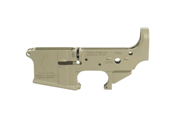 TRIARC Systems x TACHUNTFISH ZULU1 Stripped Lower Receiver - FDE, TRIARC-THF-ZULU1-LOWER-FDE