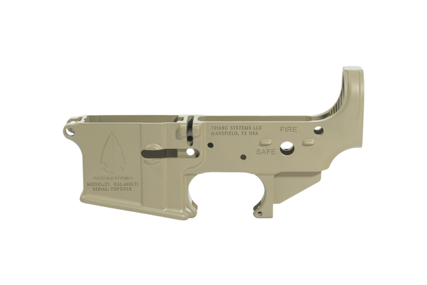 TRIARC Systems x TACHUNTFISH ZULU1 Stripped Lower Receiver - FDE GEN II HIR Cerakote, TRIARC-THF-ZULU1-LOWER-FDE