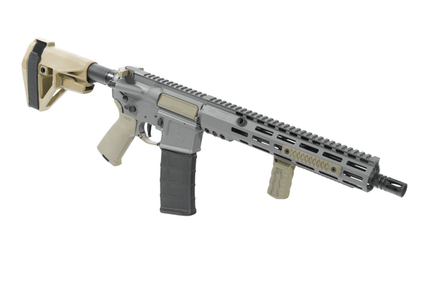 SOLGW x Sage Dynamics M4-L89 5.56mm Pistol 12.5" Barrel - Gray Cerakote, LP-SAGE-556-125-A2-PISTOL-GRAY-CK, 657628673941