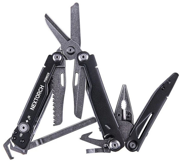 NEXTORCH Pioneer MT20 Multi-Tool with Glass Breaking Tip - Obsidian Black, NEX-PIONEER-BLK, PIONEER obsidian black, 6945064215059