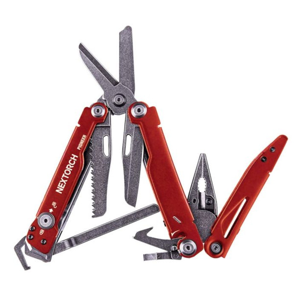 NEXTORCH Pioneer MT20 Multi-Tool with Glass Breaking Tip - Matte Red, NEX-PIONEER-RED, PIONEER Matte Red, 6945064215035
