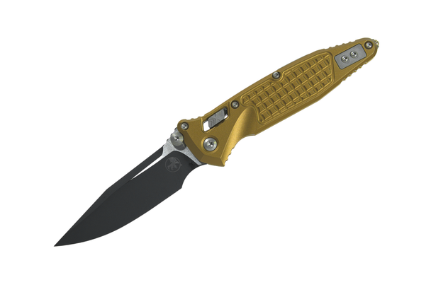 Microtech SOCOM Elite RAM-LOK S/E Tan Frag Patten - Two Tone Blade Finish, 160RL-1FRTA, 810222583461
